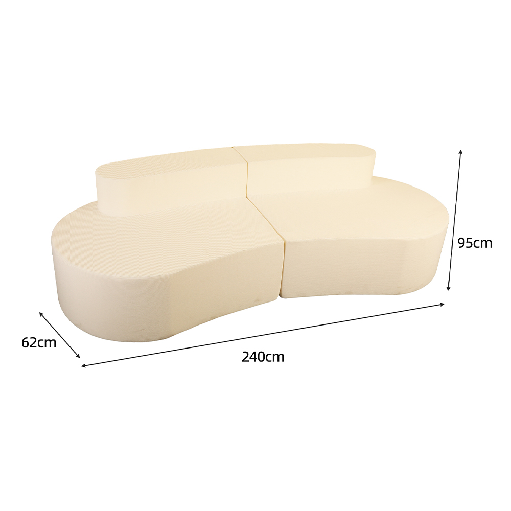 Patchwork-Doppelsofa