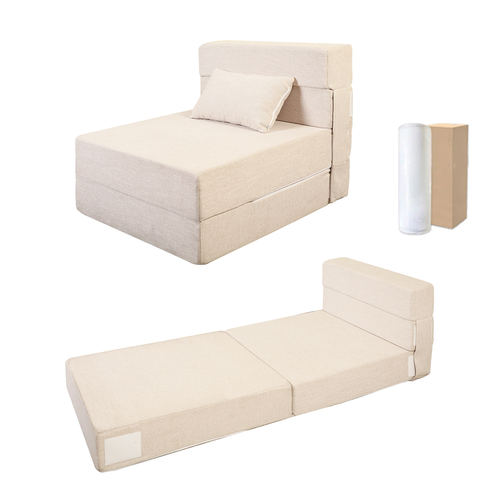Weißes Klappsofa