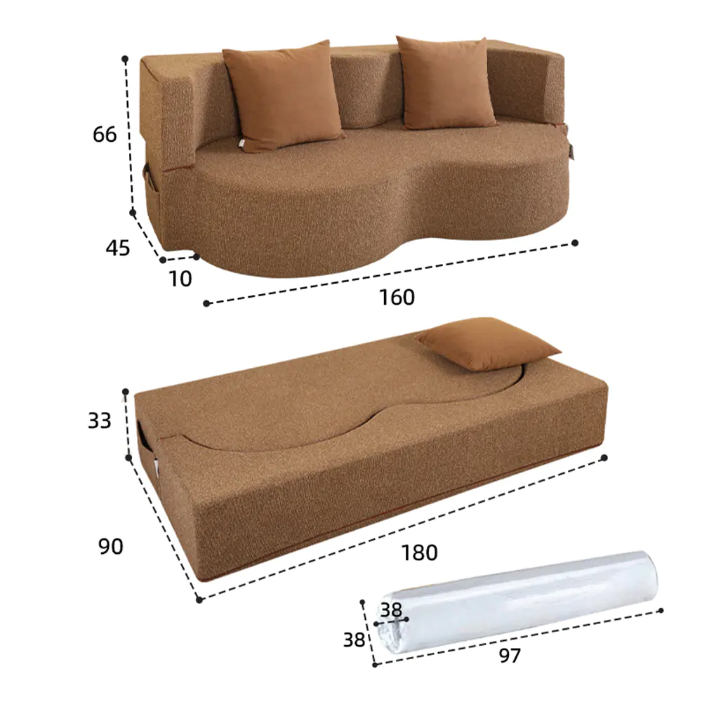 Klappbares Doppelsofa