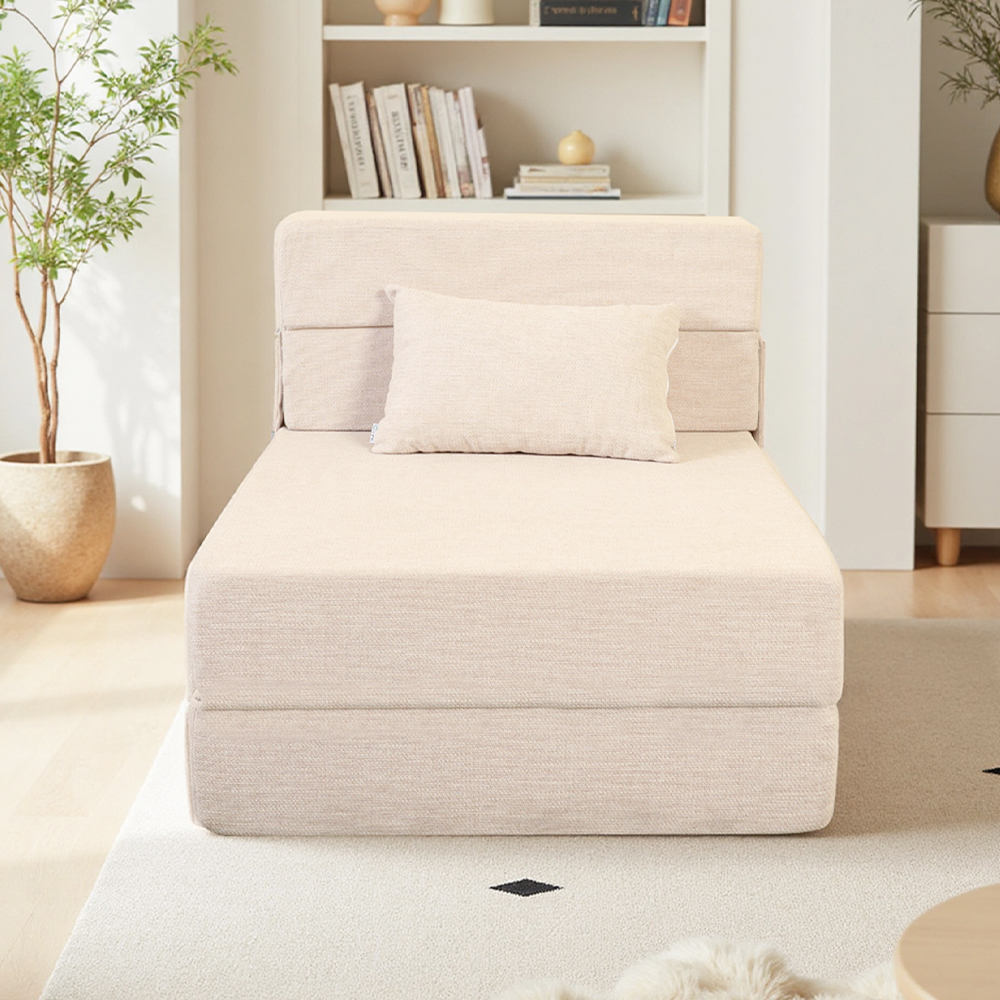 Weißes Klappsofa