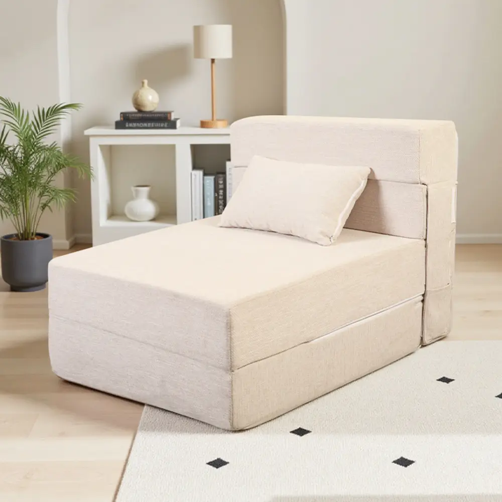 Weißes Klappsofa